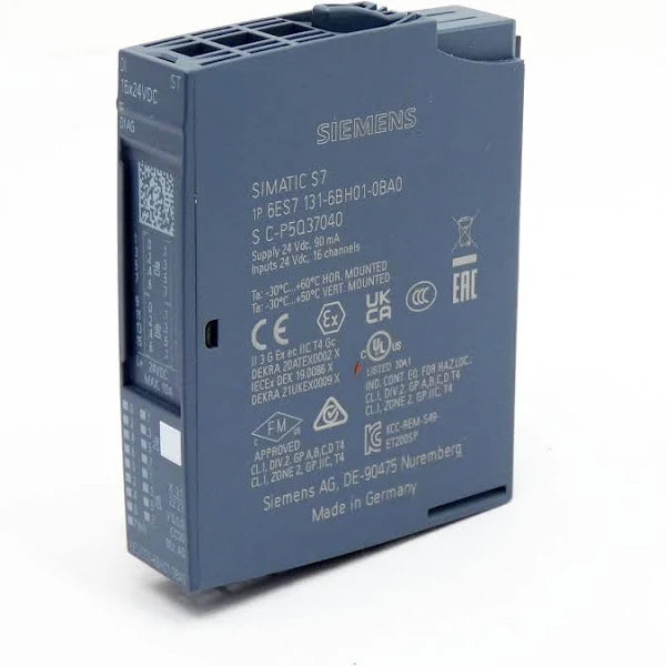 6ES7131-6BH01-0BA0 | SIEMENS SIMATIC ET200SP Digital Input Module, 16-Point, 24VDC