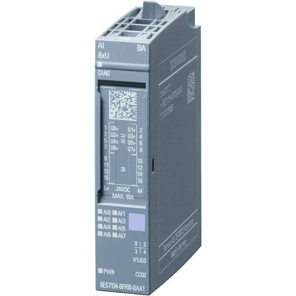 6ES7134-6FF00-0AA1 | Siemens SIMATIC ET200SP Analog Voltage Input, 8-Point