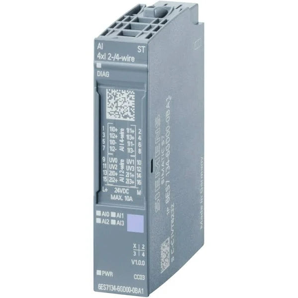 6ES7134-6GD00-0BA1 | Siemens Analog Current Input Module, 4-Point