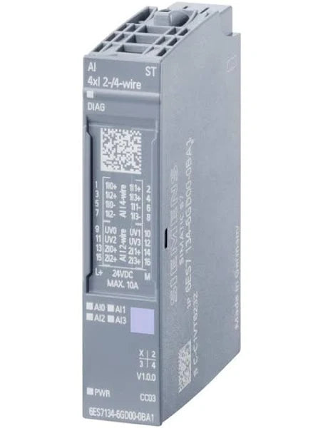 6ES7134-6HB00-0CA1 | Siemens SIMATIC ET200SP Analog Cur/Volt Input Module, 2-Point