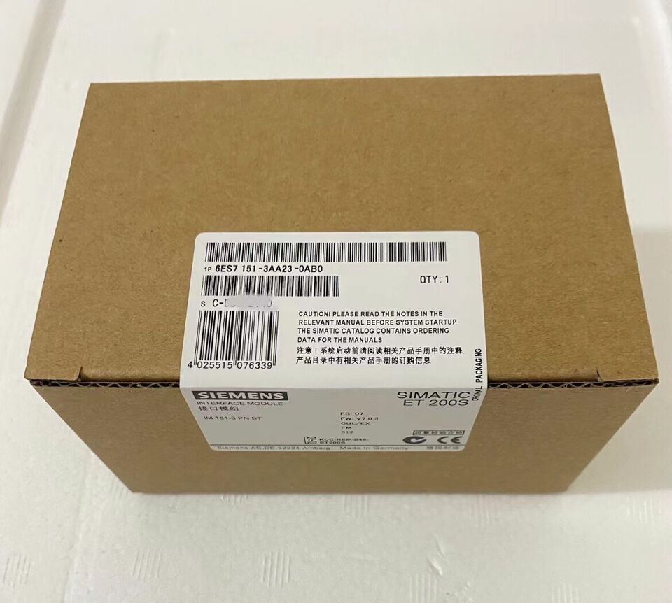 6ES7151-3AA23-0AB0 | Siemens ET200S IM151-3 PN ST PROFINET Interface Module 2-Port