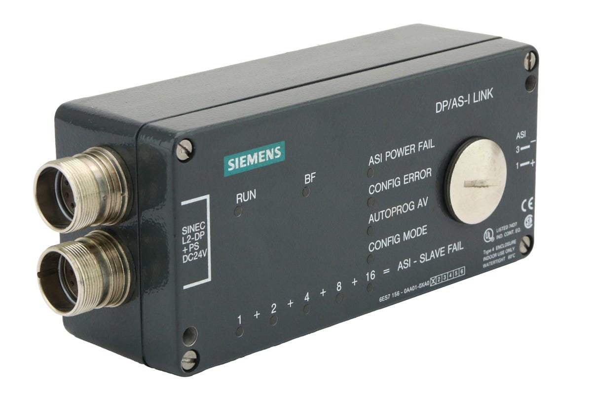 6ES7156-0AA01-0XA0 | Siemens Simatic DP PROFIBUS/AS-I Field Bus Coupler