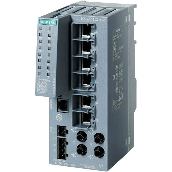6GK5206-2BB00-2AC2 | Siemens | Managed Ethernet Switch, 8 Ports, 24 VDC