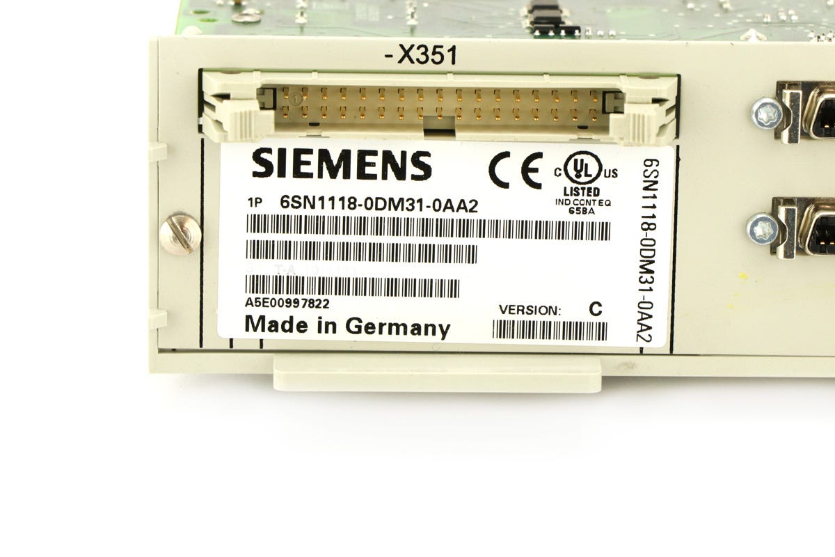 6SN1118-0DM31-0AA2 | Siemens Simodrive 611 Control Unit 2-Axis