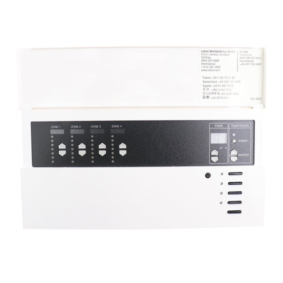GRX-3104-A-WH | Lutron 4-Zone Main Control Unit – GRAFIK Eye 3100 Series, 120V, White Finish