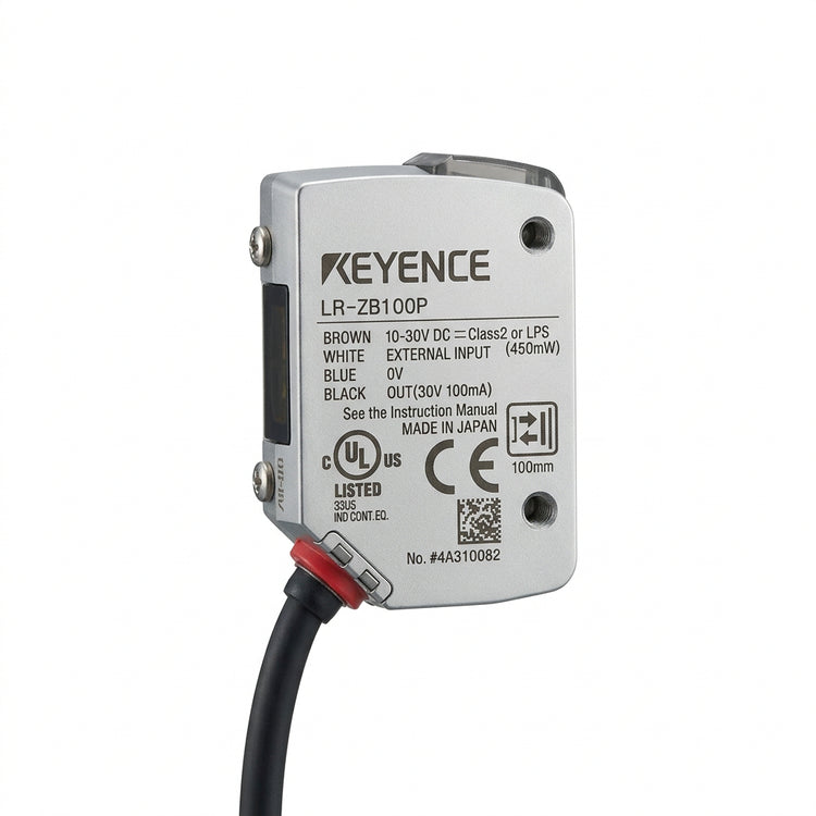 KEYENCE LR-ZB100P CMOS Laser Sensor, 35–100 mm Detection Range, PNP Output