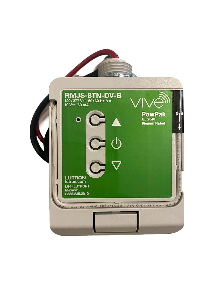 RMJS-8TN-DV-B | Lutron PowPak 0–10V Dimming Module, RF Wireless Control, 120–277V, 8A Load