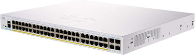 Cisco CBS250-48P-4X-NA Business 250 48-Port PoE+ Smart Managed Switch with 4x 10G SFP+ Uplinks