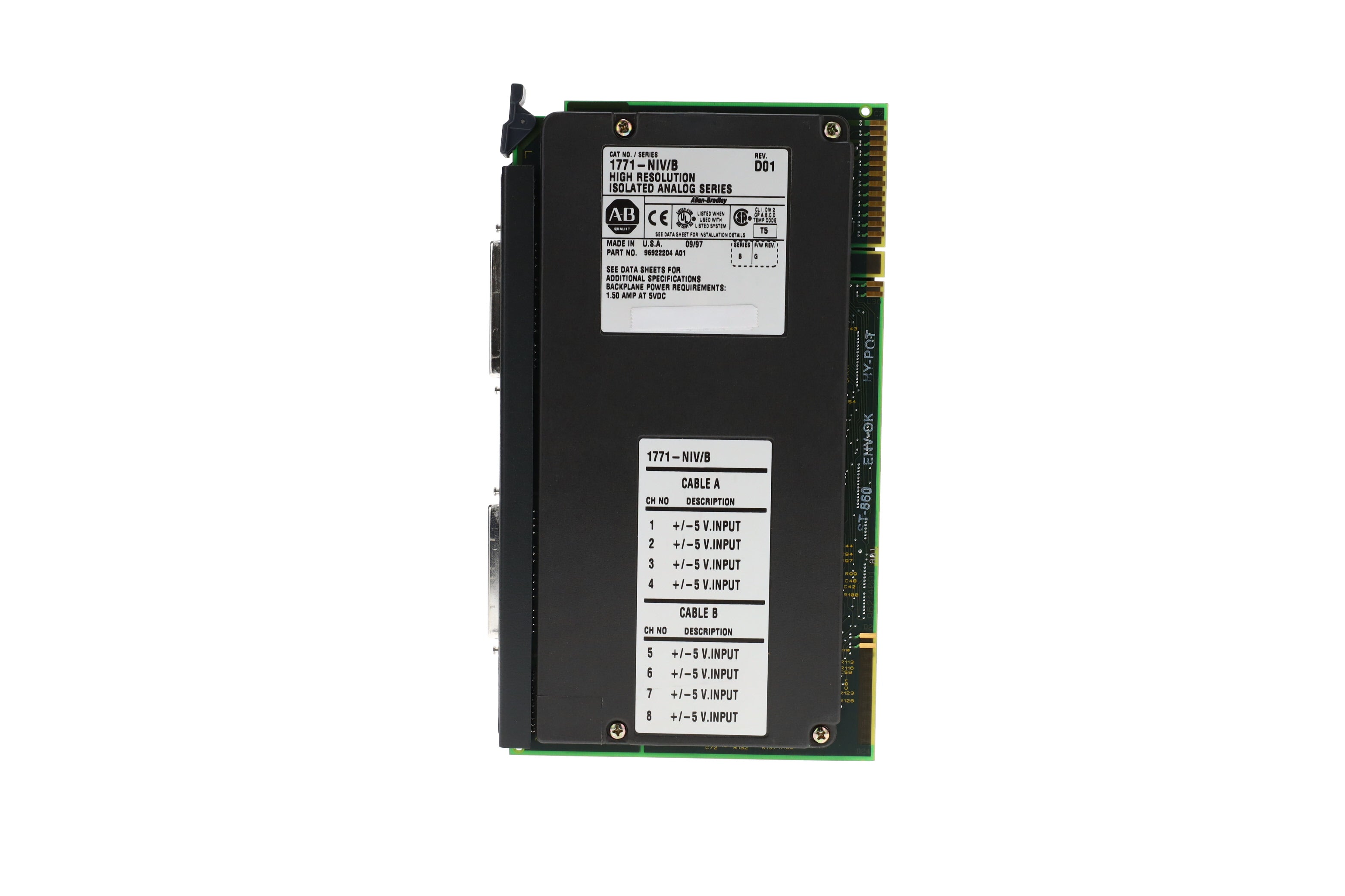 Plc Anlog Module Resolution Bit Picture 1771-NIV | Allen Bradley PLC-5 High Resolution Analog Input Module