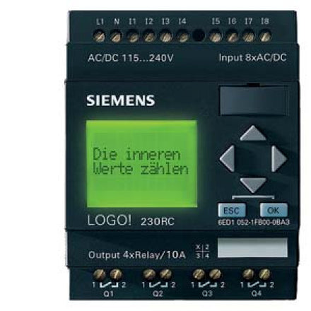 Siemens 6ED1052-1FB00-0BA3 LOGO! 230RC Logic Module