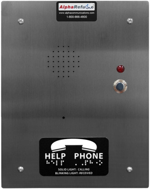 Alpha Communications RCB2100SFR AlphaRefuge 2100 Series Flush Mount Refuge Call Box