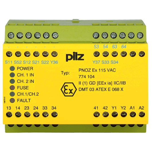774104 | Pilz Safety Protection Relay 115 VAC Standalone Safety Control Unit