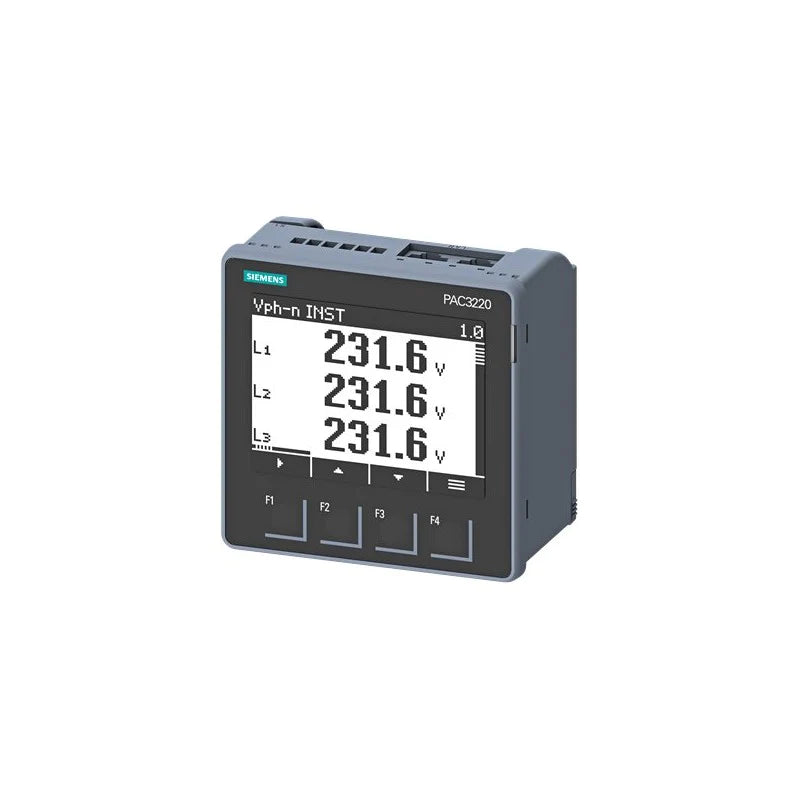 7KM3220-0BA01-1DA0 | SIEMENS SENTRON PAC3220 LCD 96X96 mm Power Monitoring Device Controll panel instrument for electrical values protocol: Modbus TCP with graphics display