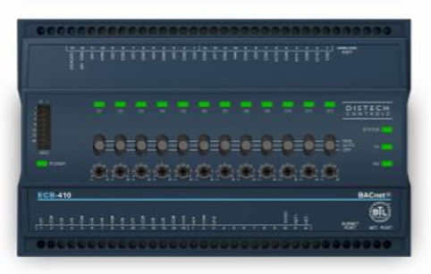 Distech Controls ECB-413 BACnet 24-Point Programmable HVAC Controller with HOA Switches