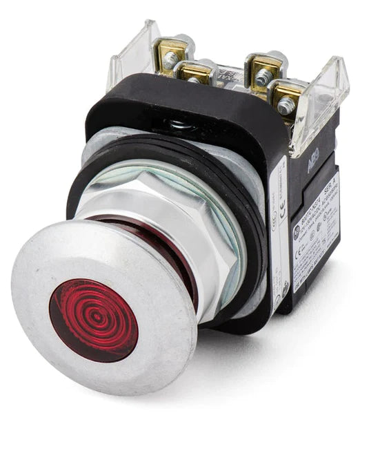 800T-FXQH2RA1 | Allen-Bradley 2-Pos Push-Pull Button, 30.5mm, Red, 1NCLB - 1NO