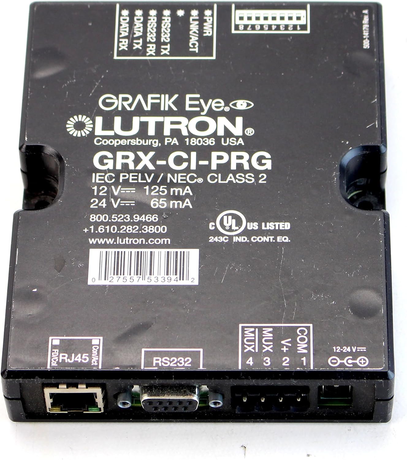 GRX-CI-PRG | Lutron GRAFIK Eye Programming Control Interface