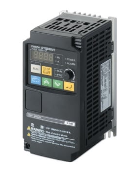 3G3JX-AB007-EF | Omron JX Series 0.75 kW Single-Phase AC Inverter Drive 200–240 V