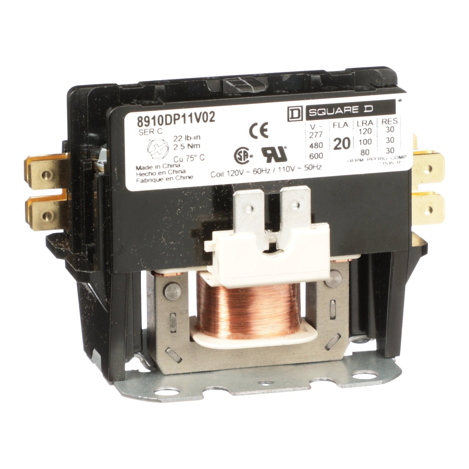 8910DP11V02 | Schneider Electric Contactor, Definite Purpose