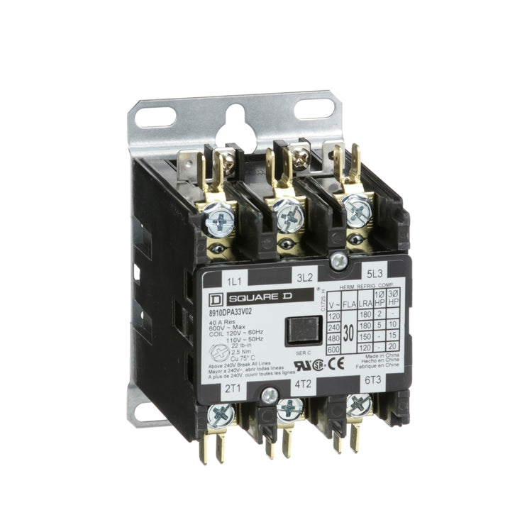 8910DPA33V02 | Schneider Electric Contactor, Definite Purpose