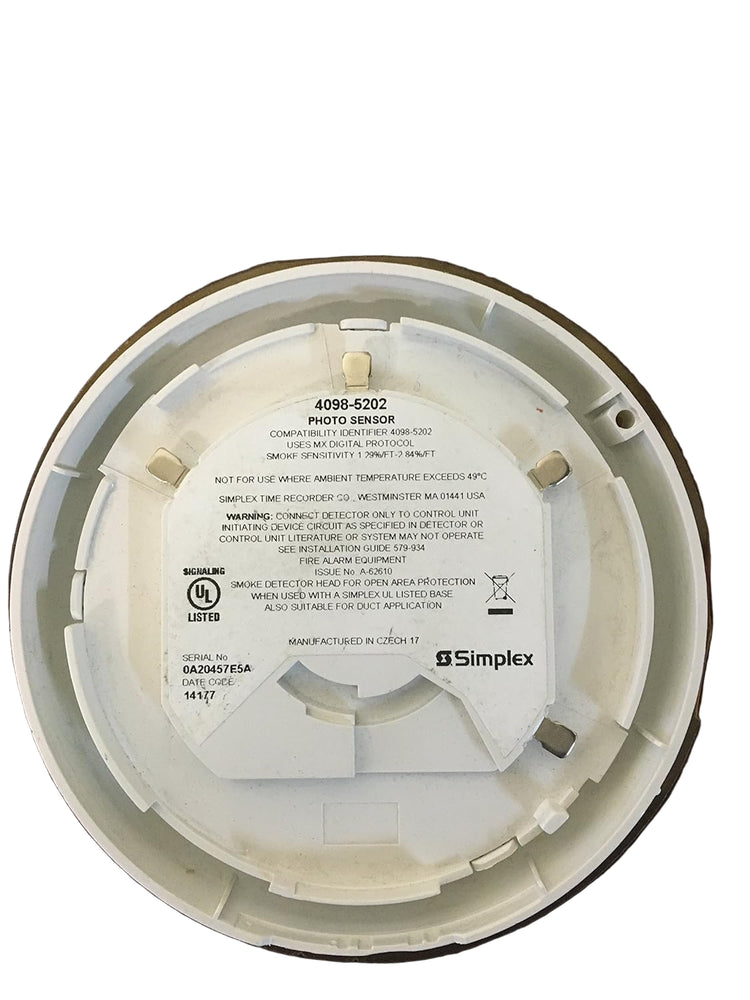 4098-5202 | Simplex Photoelectric Smoke Sensor with MX Technology