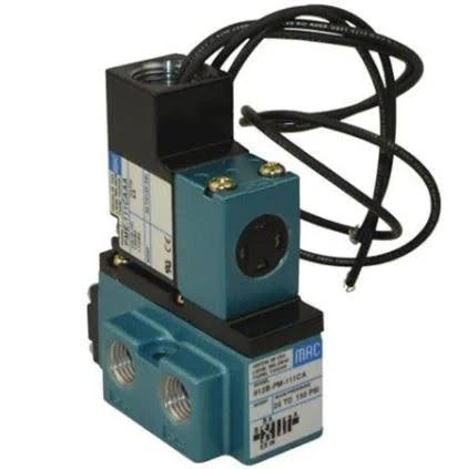 912B-PM-111CA | Mac Valves Inc 1/4" 4-Way Solenoid Valve, 120V