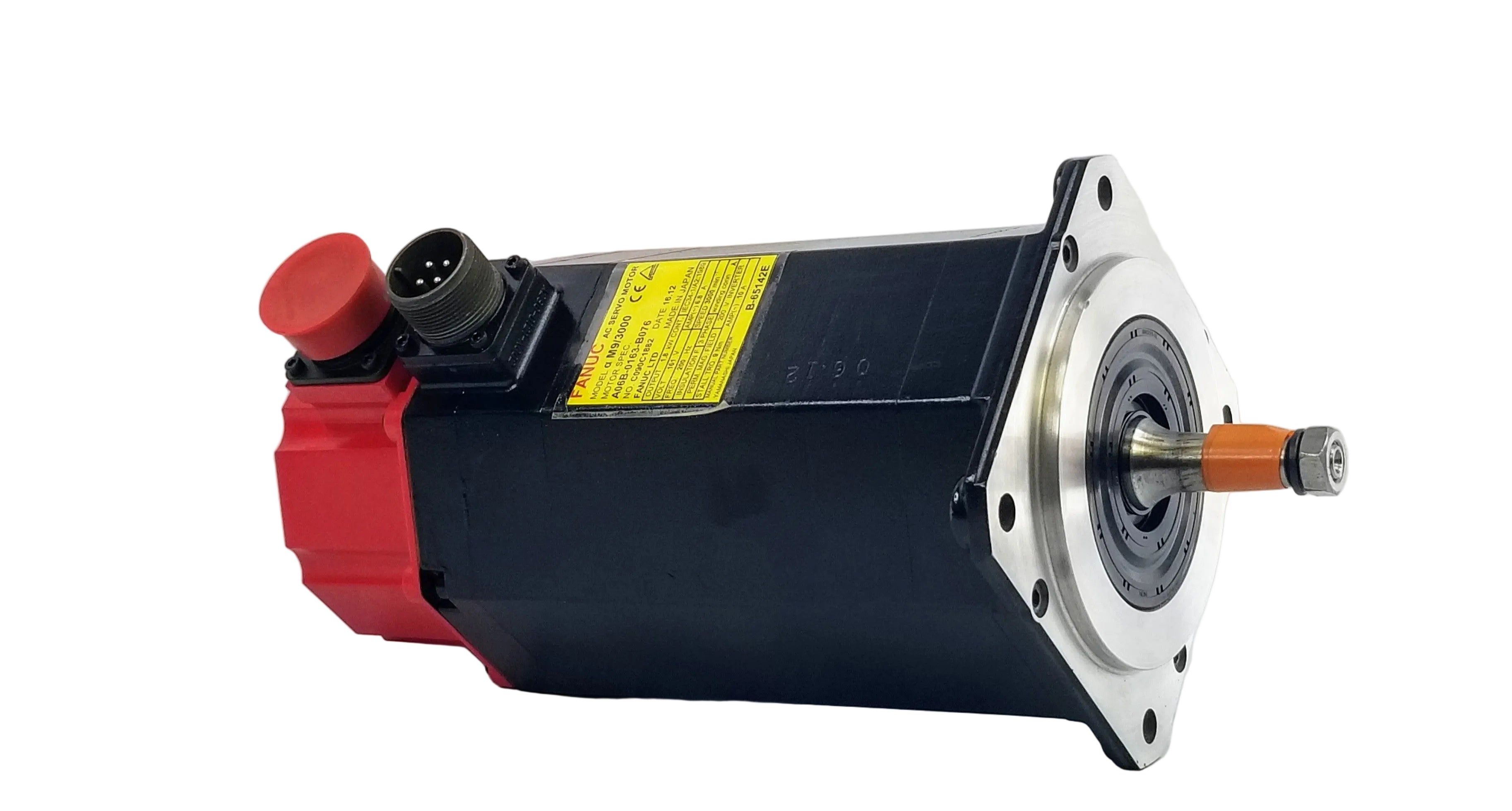 A06B-0163-B076 | FANUC Alpha Series AC Servo Motor with Tapered Shaft for CNC Axis Control