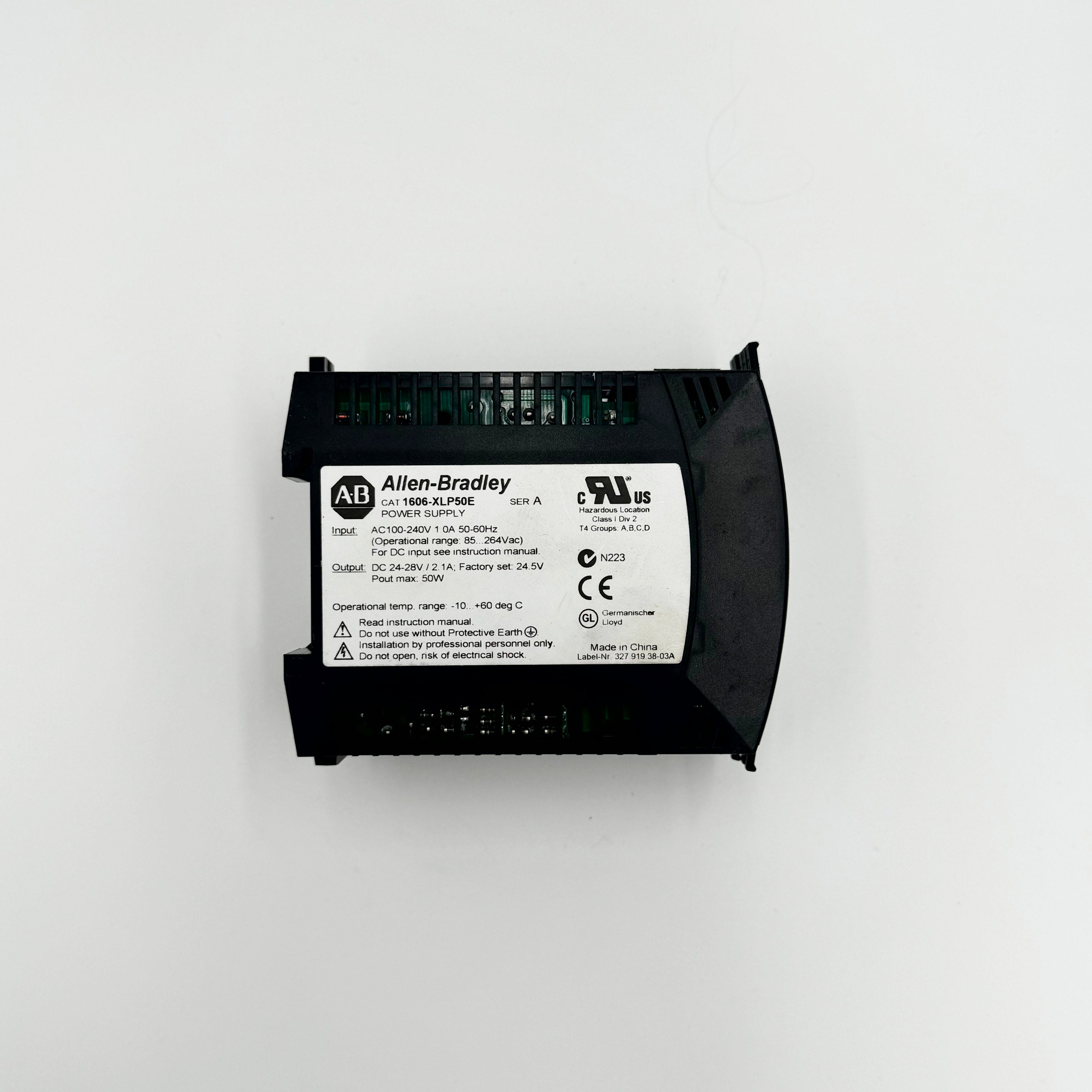 1606-XLP50E | Allen-Bradley AC/DC Compact Power Supply 50W 24-28V 120/230VAC Input