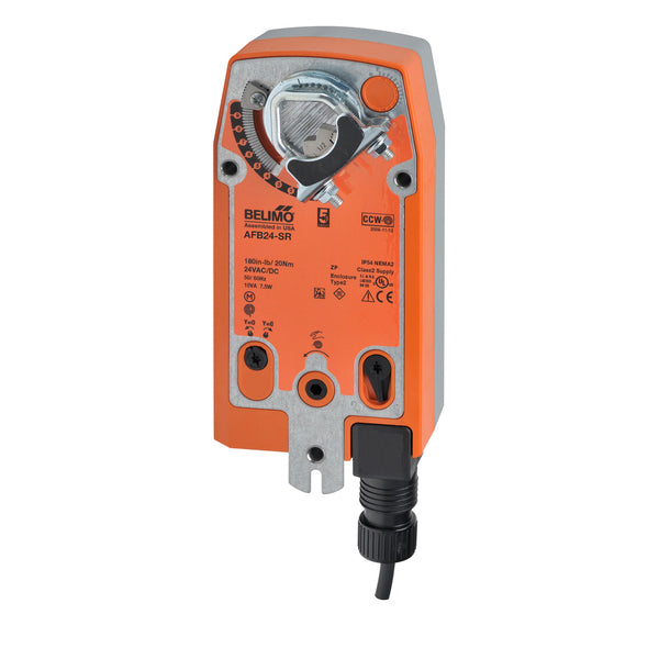 AFB24-SR | Belimo Spring Return Damper Actuator 180 In Lb 24VACDC Modulating