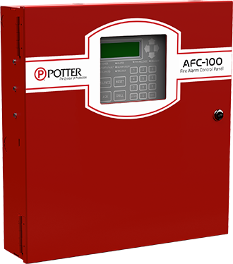 AFC-100 | Potter Fire Alarm Control Panel, Intelligent Addressable, 100 Devices