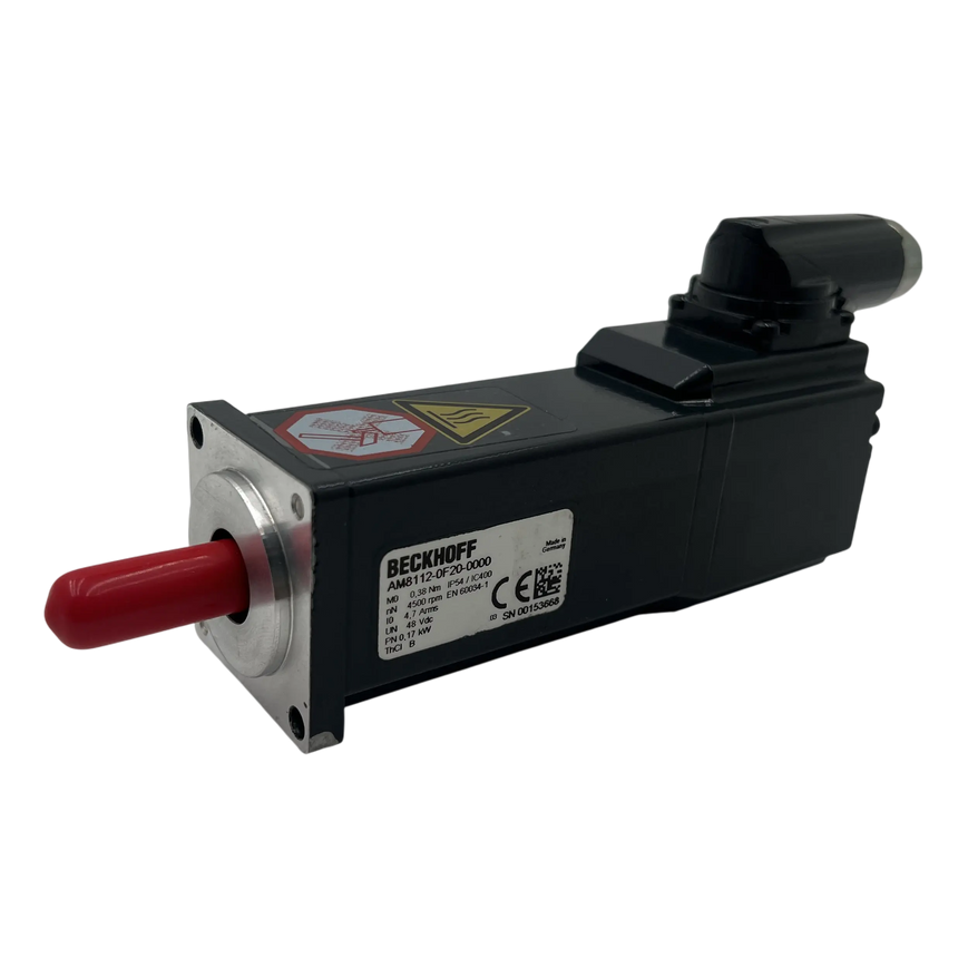 AM8112-0F20-0000 | Beckhoff Synchronous Servo Motor 48 V DC with 0.38 Nm Torque and 4500 RPM