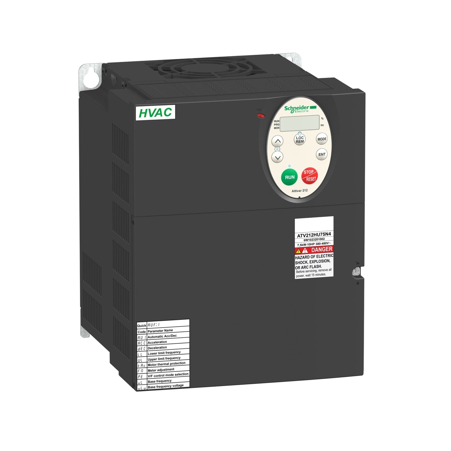 ATV212HD11N4 | Schneider Electric | Variable speed drive, Altivar 212, 11kW, 15hp, 480V, 3 phases, with EMC, IP21