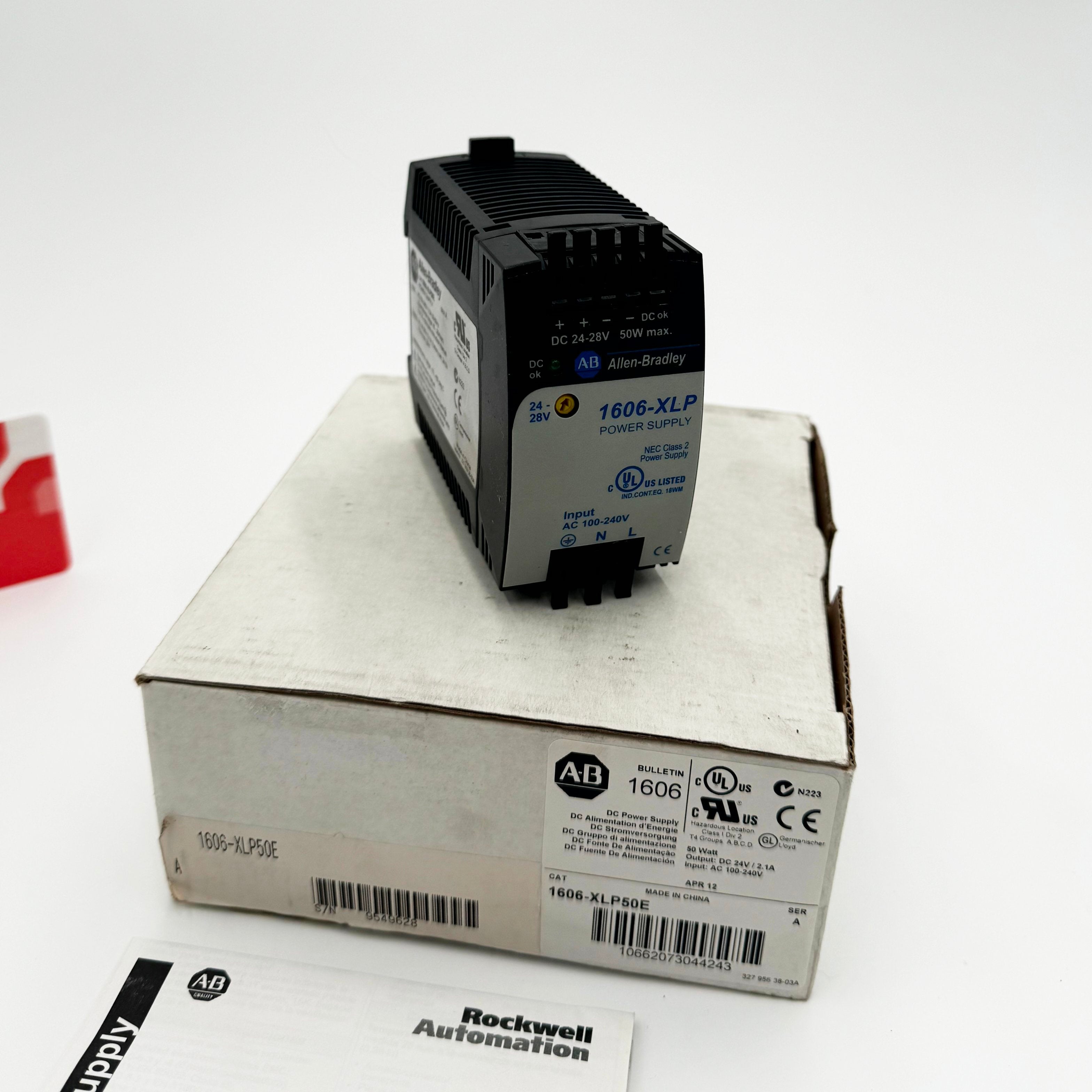 1606-XLP50E | Allen-Bradley AC/DC Compact Power Supply 50W 24-28V 120/230VAC Input