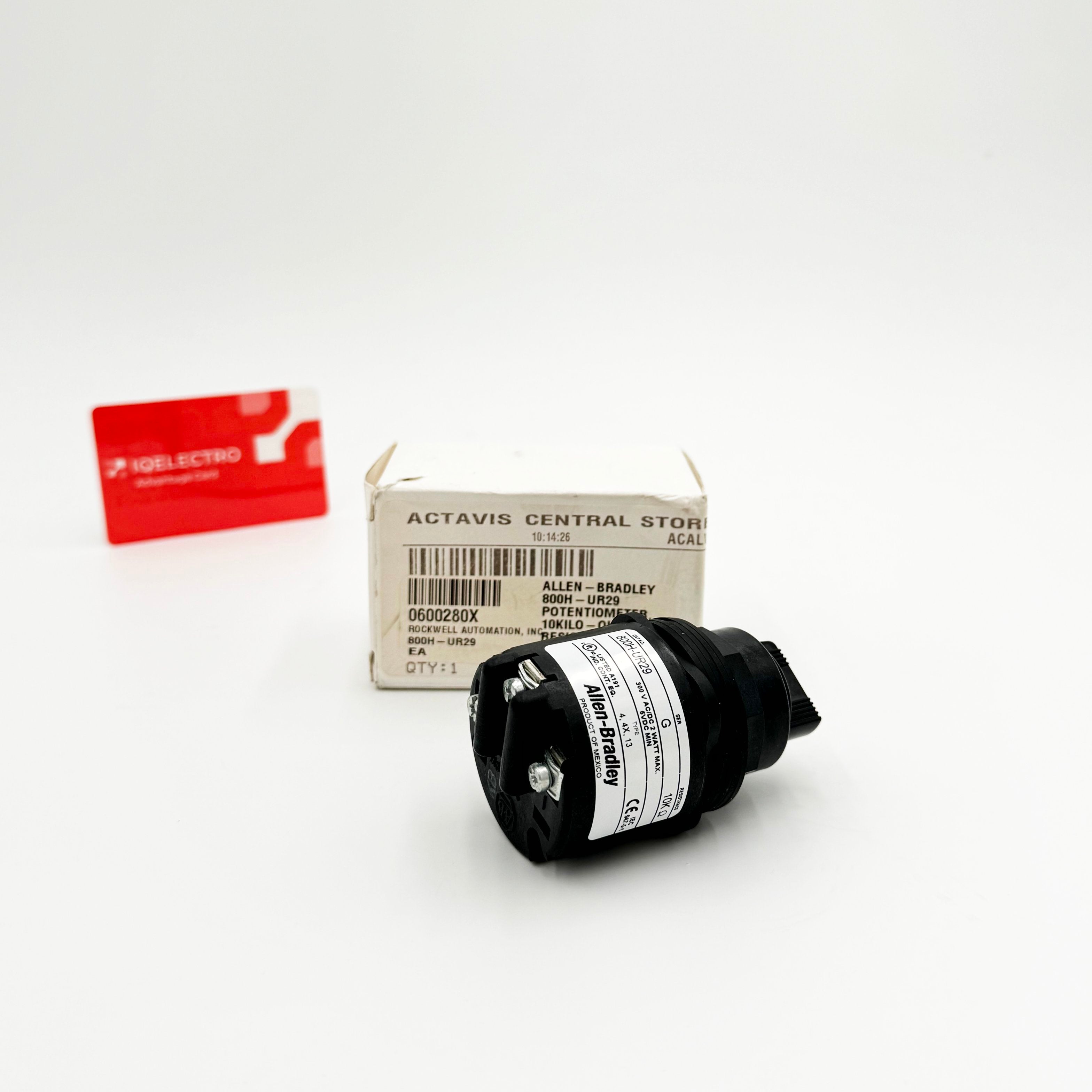 800H-UR29 | Allen-Bradley 30.5mm Potentiometer, 10K Ohms Resistive Element