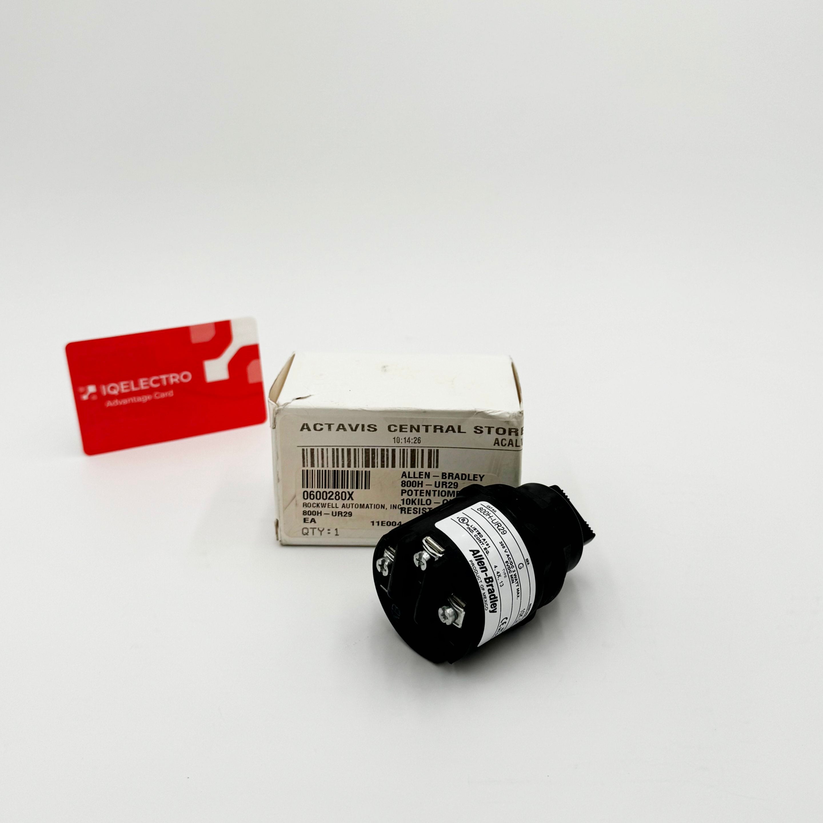800H-UR29 | Allen-Bradley 30.5mm Potentiometer, 10K Ohms Resistive Element