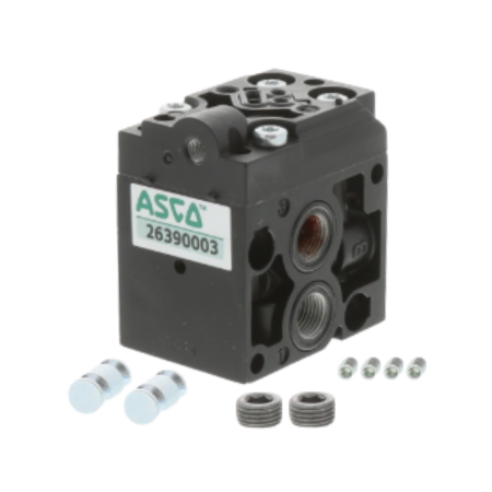 ASCO 26390003 Series 263 Four-Way Two-Position Air-Piloted Solenoid Valve for Pneumatic Control Applications