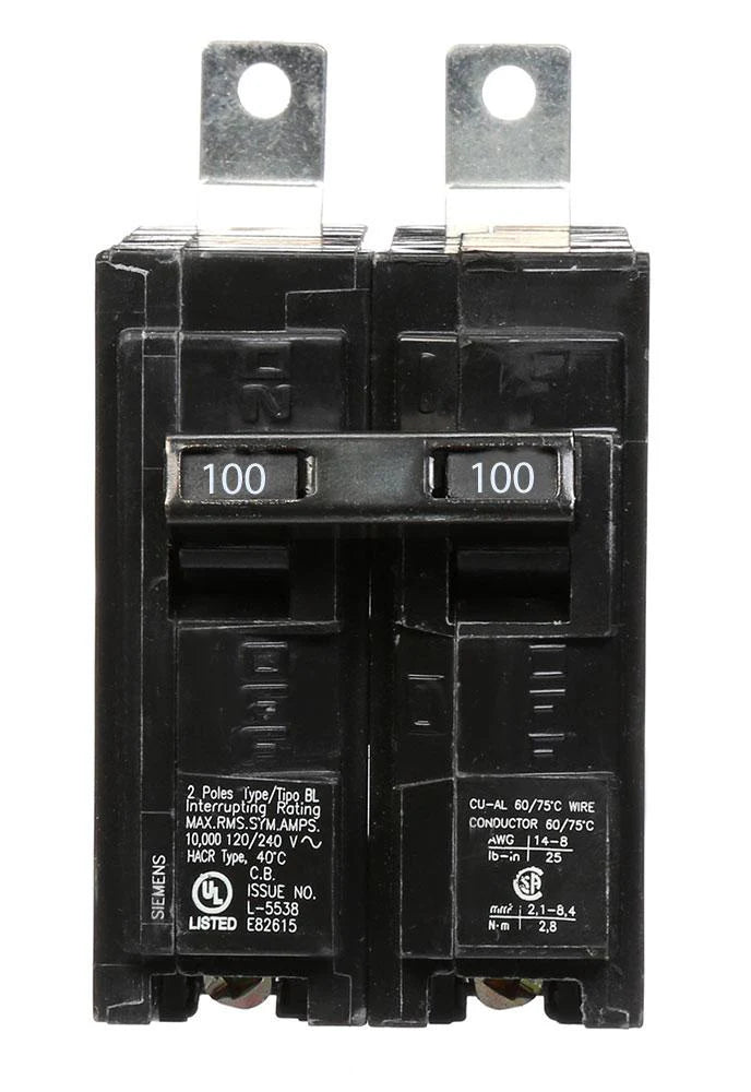 B2100 | Siemens 2 Pole Circuit Breaker