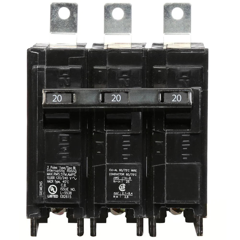 B320 | Siemens 3 Pole Circuit Breaker