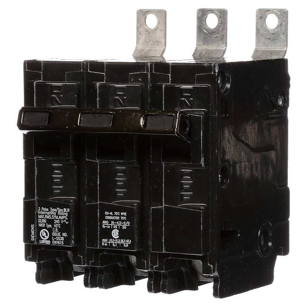 B315HH | Siemens 15A 3-Pole 240V 65kA HBL Series Thermal Magnetic Molded Case Circuit