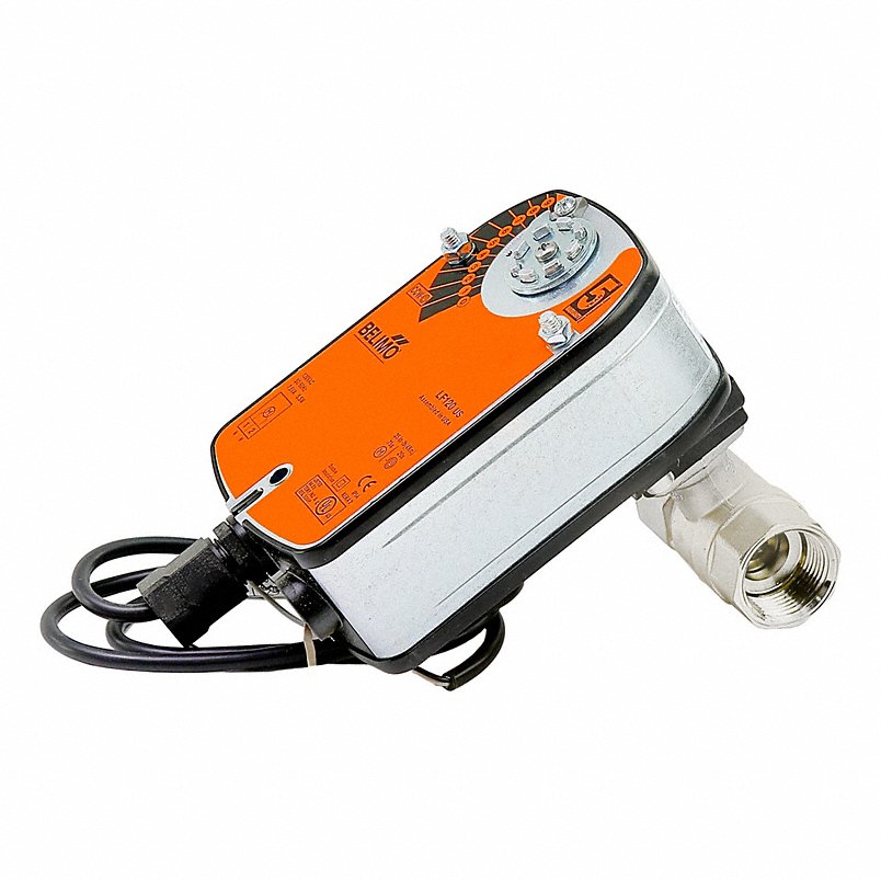 B225+LF120-S US | Belimo 1 Inch Two Way Characterized Control Valve With 120V Spring Return Actuator