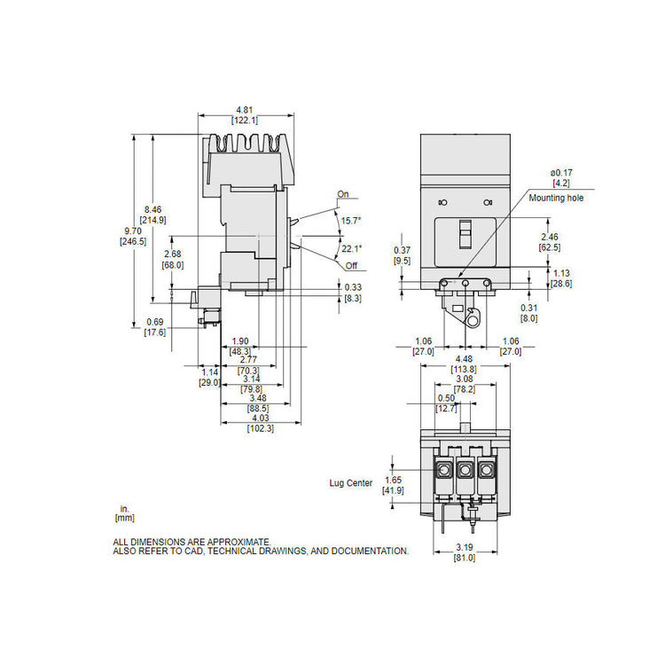 BJA36050 | Schneider Electric Square D BJA 50A 3-Pole Molded Case Circuit Breaker