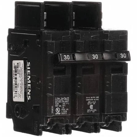 BQ3B030 | Siemens 3 Pole Circuit Breaker