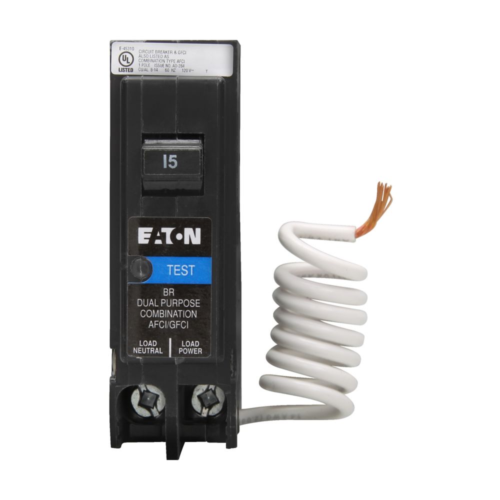 BRN115DF | Eaton BR Arc Fault / Ground Fault Circuit Breaker