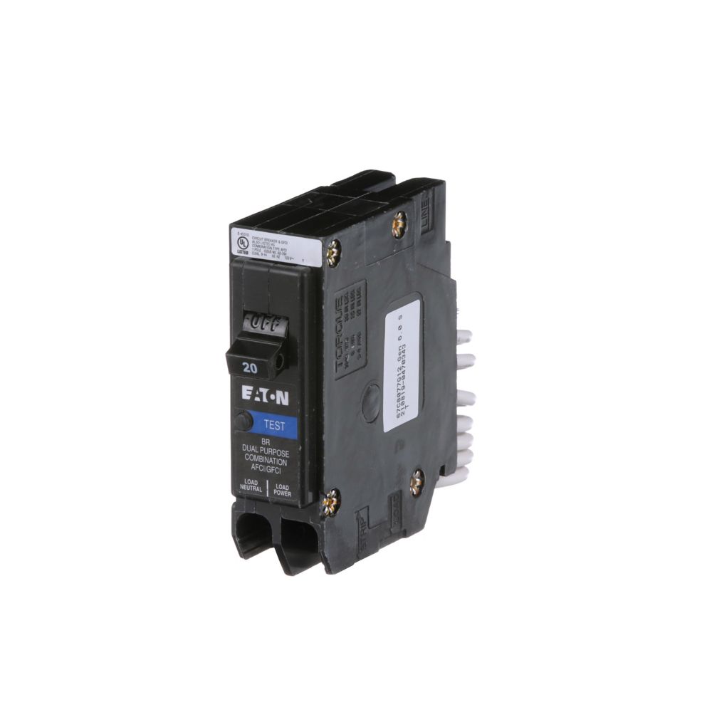 BRN120DF | Eaton BR Arc Fault / Ground Fault Circuit Breaker