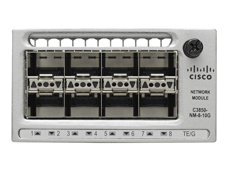 Cisco C3850-NM-8-10G 8-Port 10 Gigabit SFP+ Network Module for Catalyst 3850 Series Switches