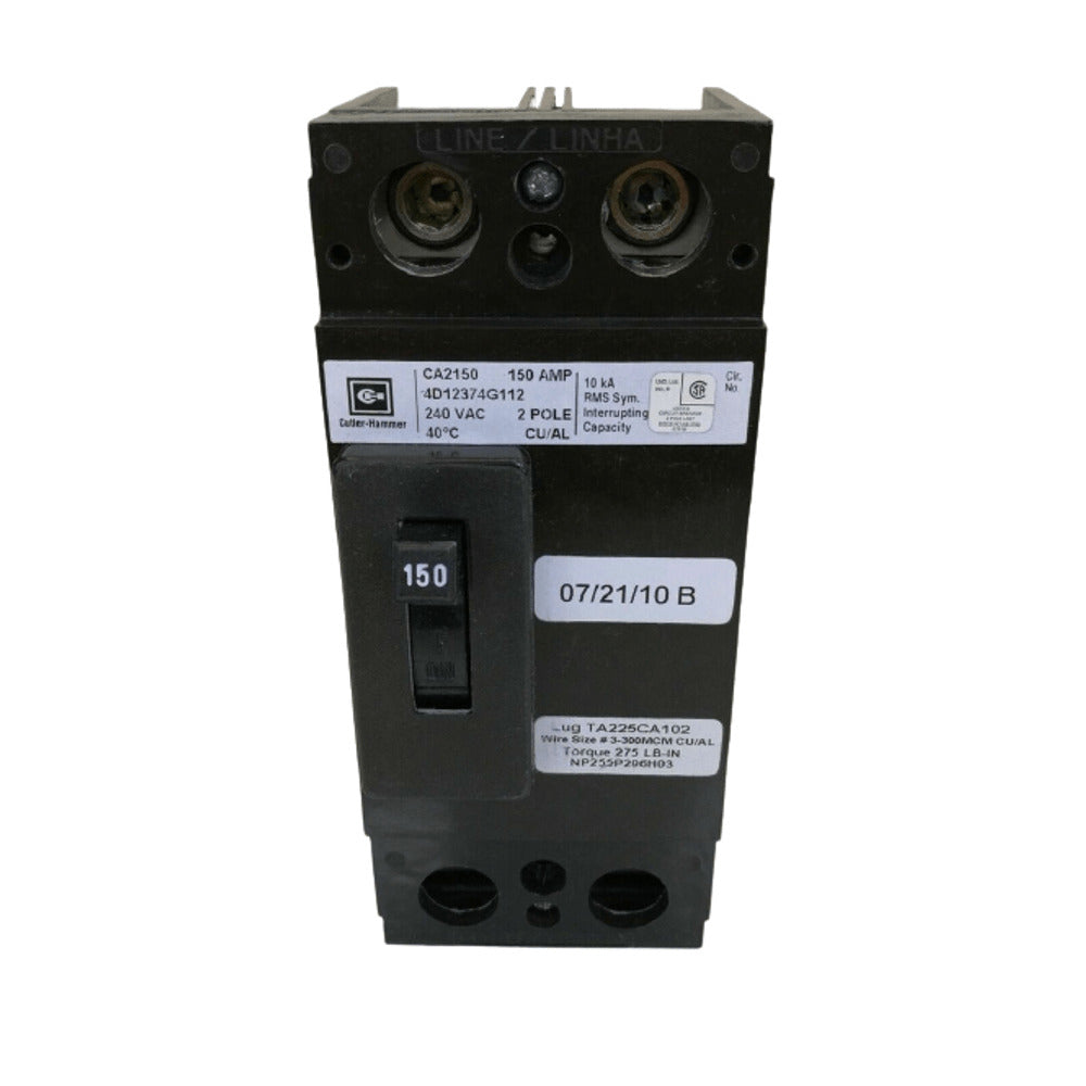 CA2150 | Eaton Cutler-Hammer 150A 2-Pole 240V Molded Case Circuit Breaker