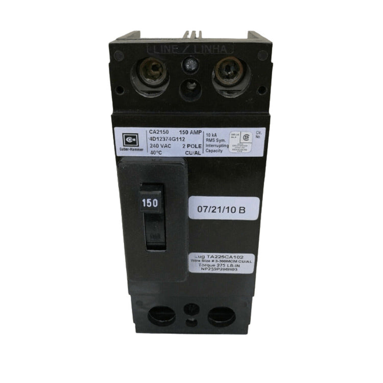CA2150 | Eaton Cutler-Hammer 150A 2-Pole 240V Molded Case Circuit Breaker