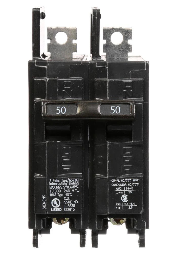 BQ2B050 | Siemens 50 Amp Circuit Breaker