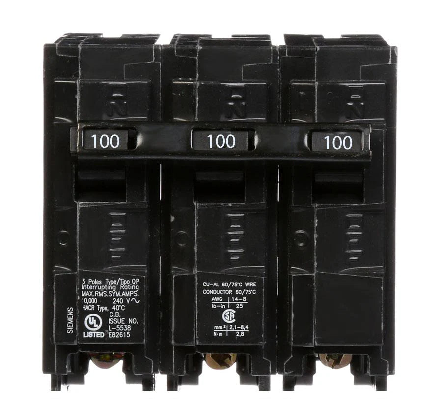 Q3100 | Siemens 3 Pole Circuit Breaker