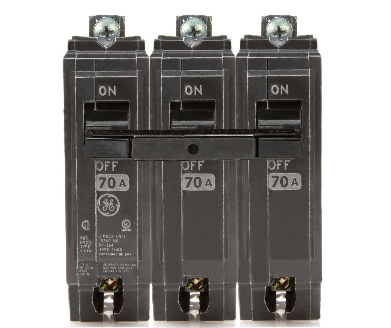 THQB32070 | General Electric 3 Pole Circuit Breaker