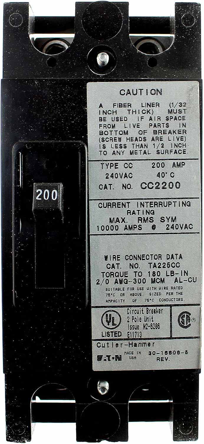 CC2200 | Eaton Cutler Hammer Molded Case Circuit Breaker